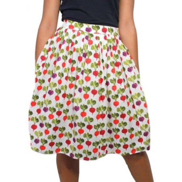 ottod'Ame Heart Shaped Radishes Patterned Skirt ASO Louisa Clark - Picture 2 of 10